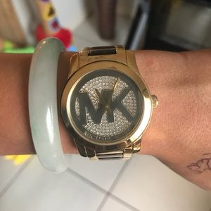 Mk bling watch with toriose band